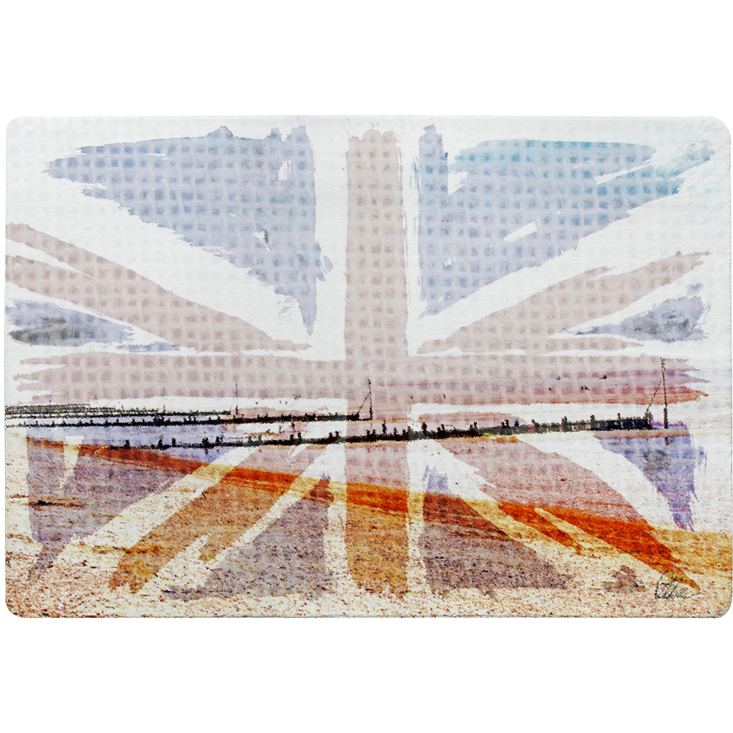 Union Jack Beach Rug - Red / 150cm thumbnail