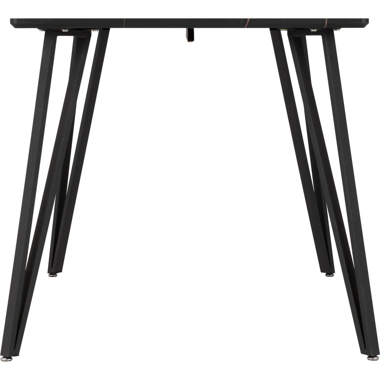 Marlow Dining Table Black Marble Effect - Black Marble Effect