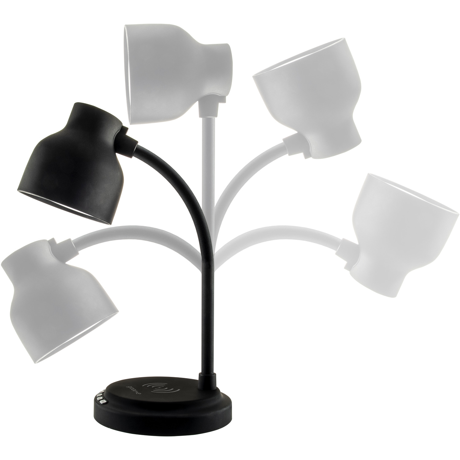 Groov-e Astra Lamp Wireless Charging And Bluetooth Speaker - Black