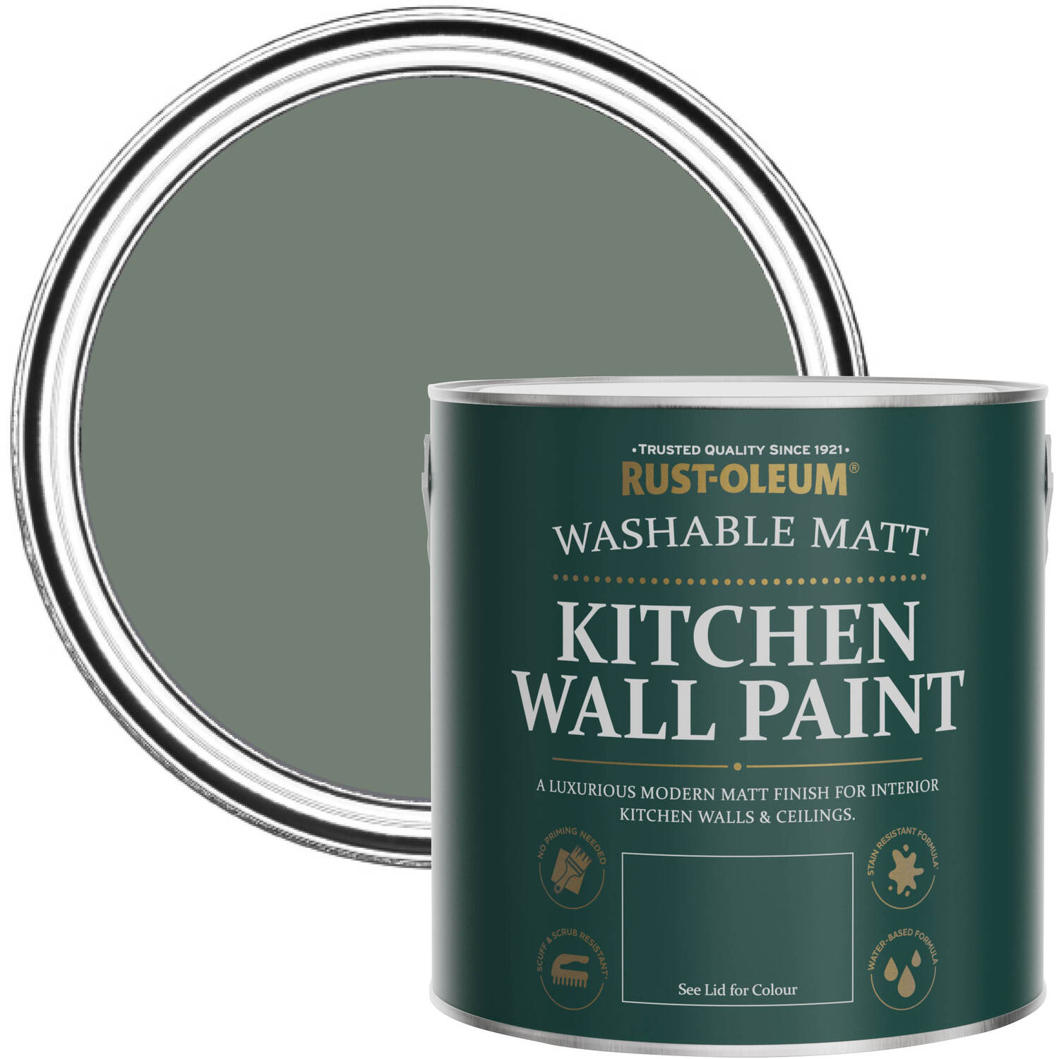 Rust-Oleum  Kitchen Wall Paint Matt  - Serenity 2.5L - Serenity