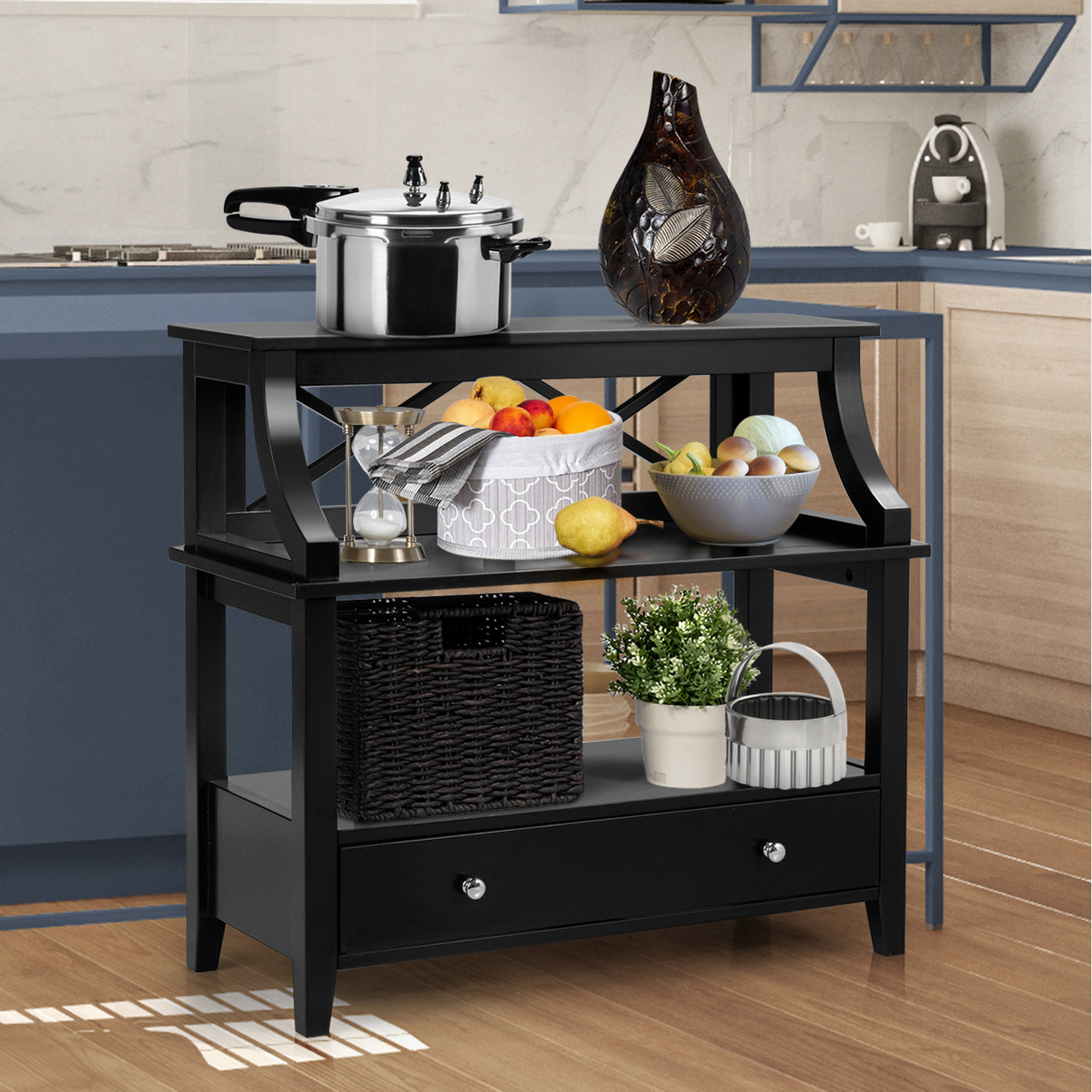 Console Storage Table - Black