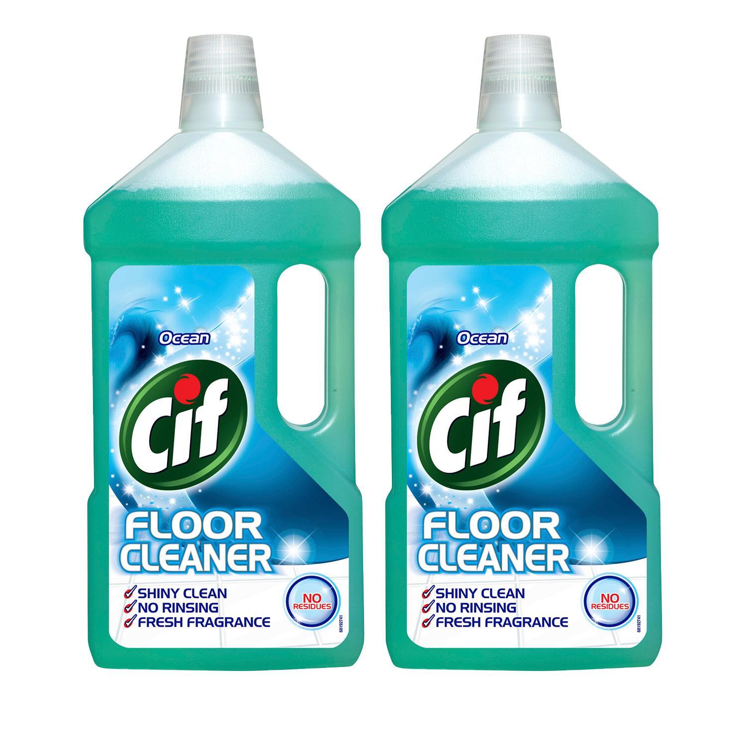 CIF Floor Cleaner 950ml 2 Pack Ocean Scent Residue-Free - Image 2