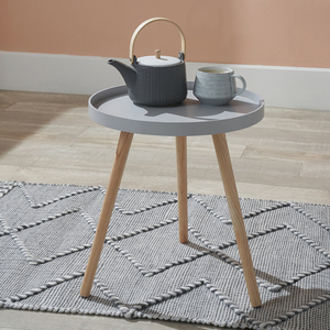 Halston MDF and Pine Wood Round Table