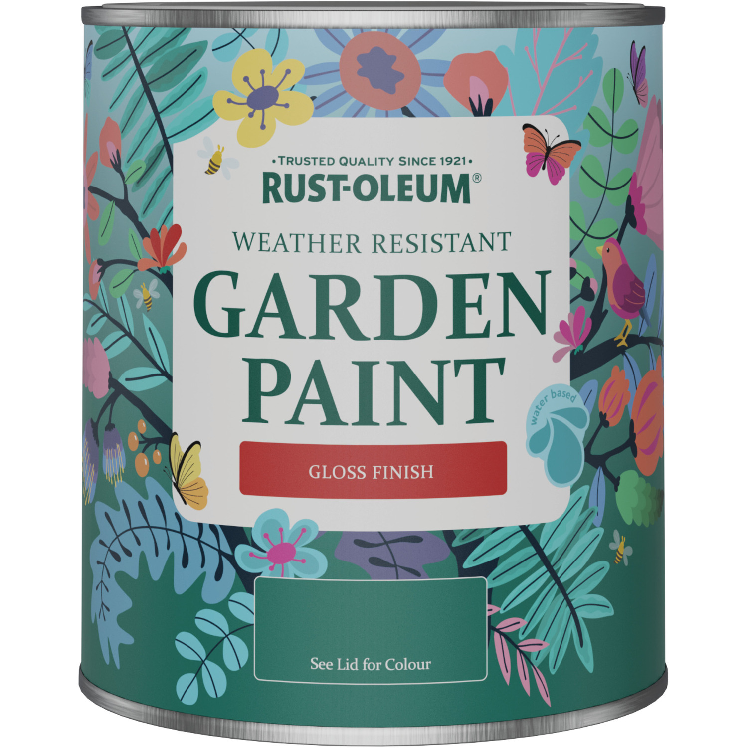 Rust Emerald Rust-Oleum Garden Paint in Gloss Finish - Emerald 750ml