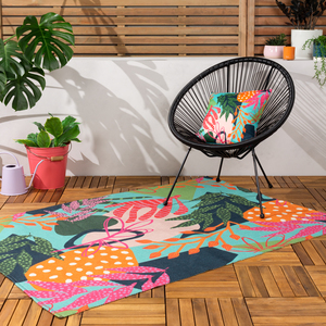 Tropical Floral Outdoor Rug