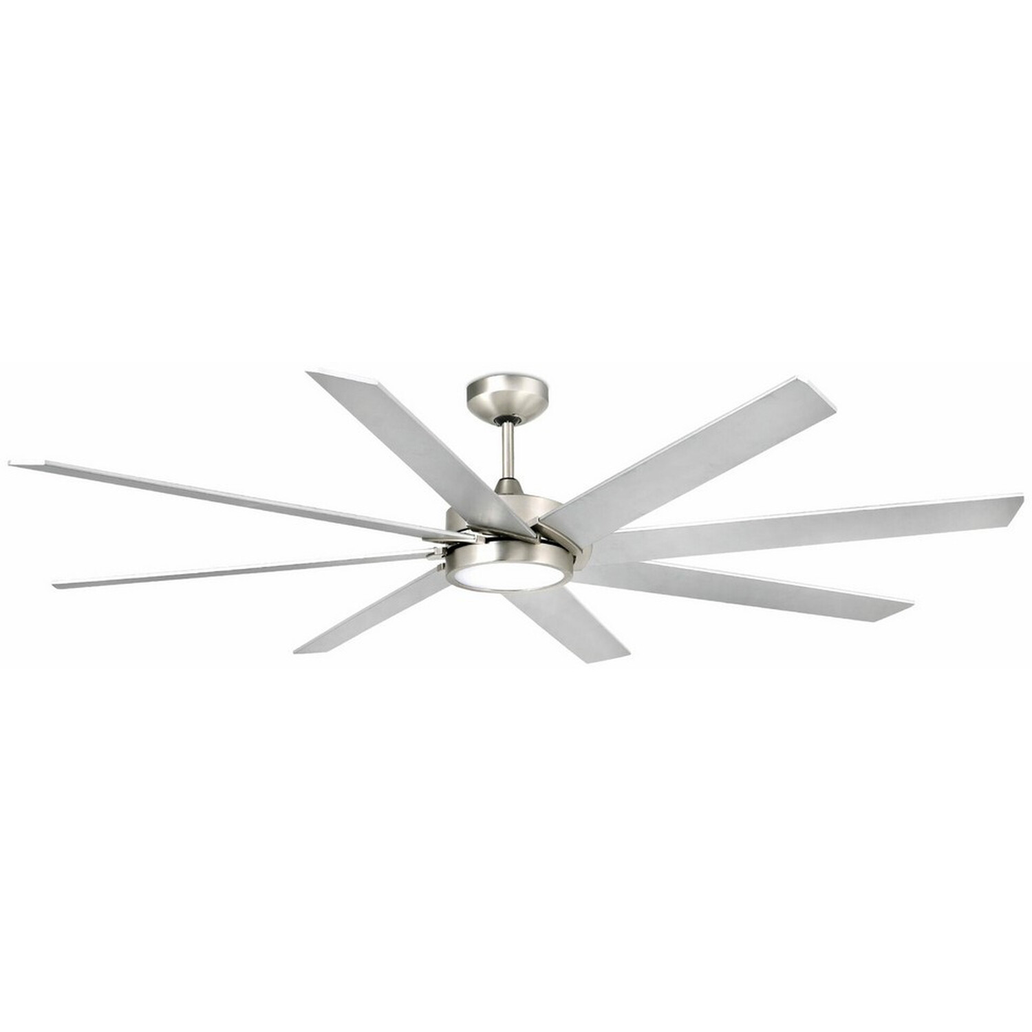 Century Led Matt Nickel 8 Blade Ceiling Fan With DC Motor Smart - Satin Nickel thumbnail