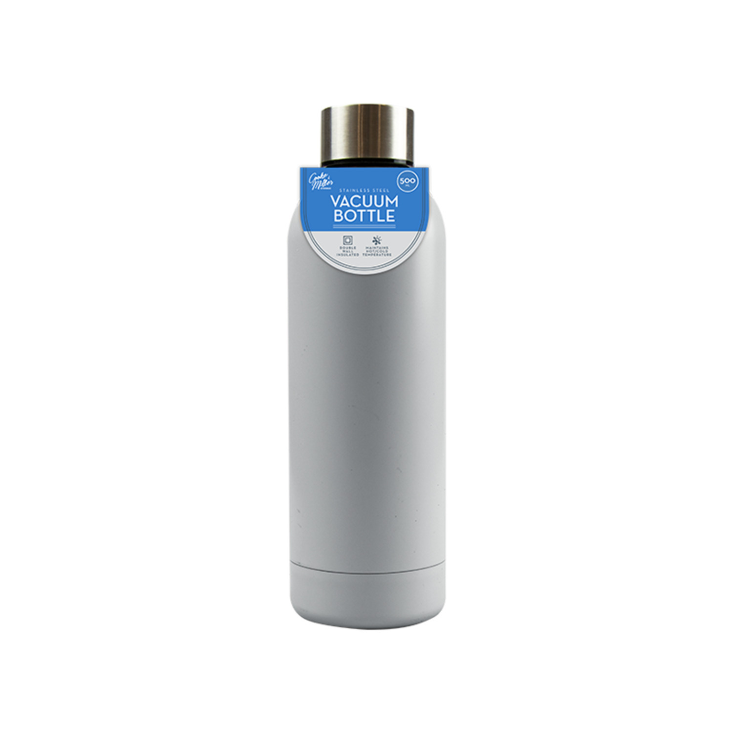 Stainless Steel Double Wall Vacuum Water Bottle 500ml BPA Free