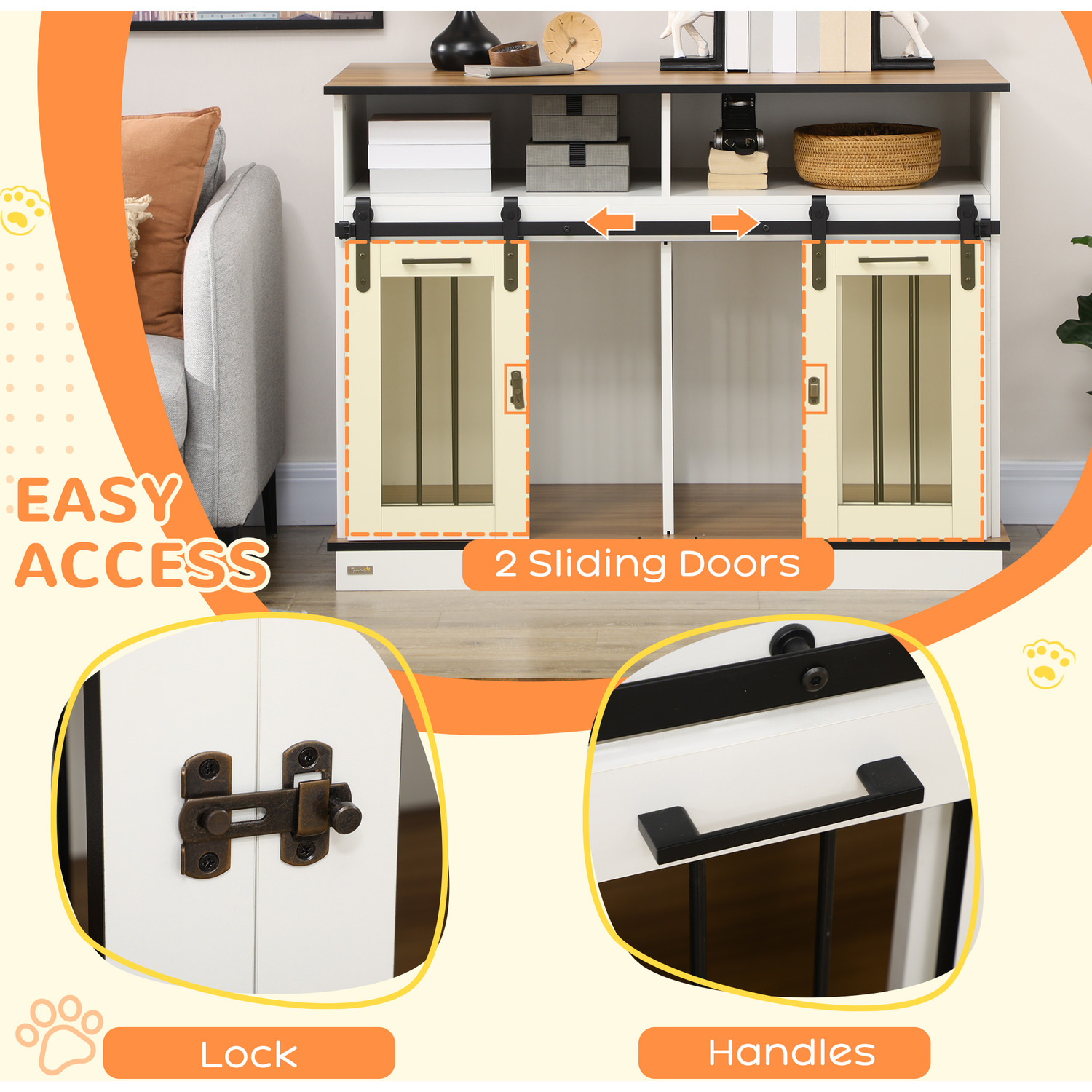 Curated visual reference: Visual Reference: Dog Crate Furniture With Movable Divider