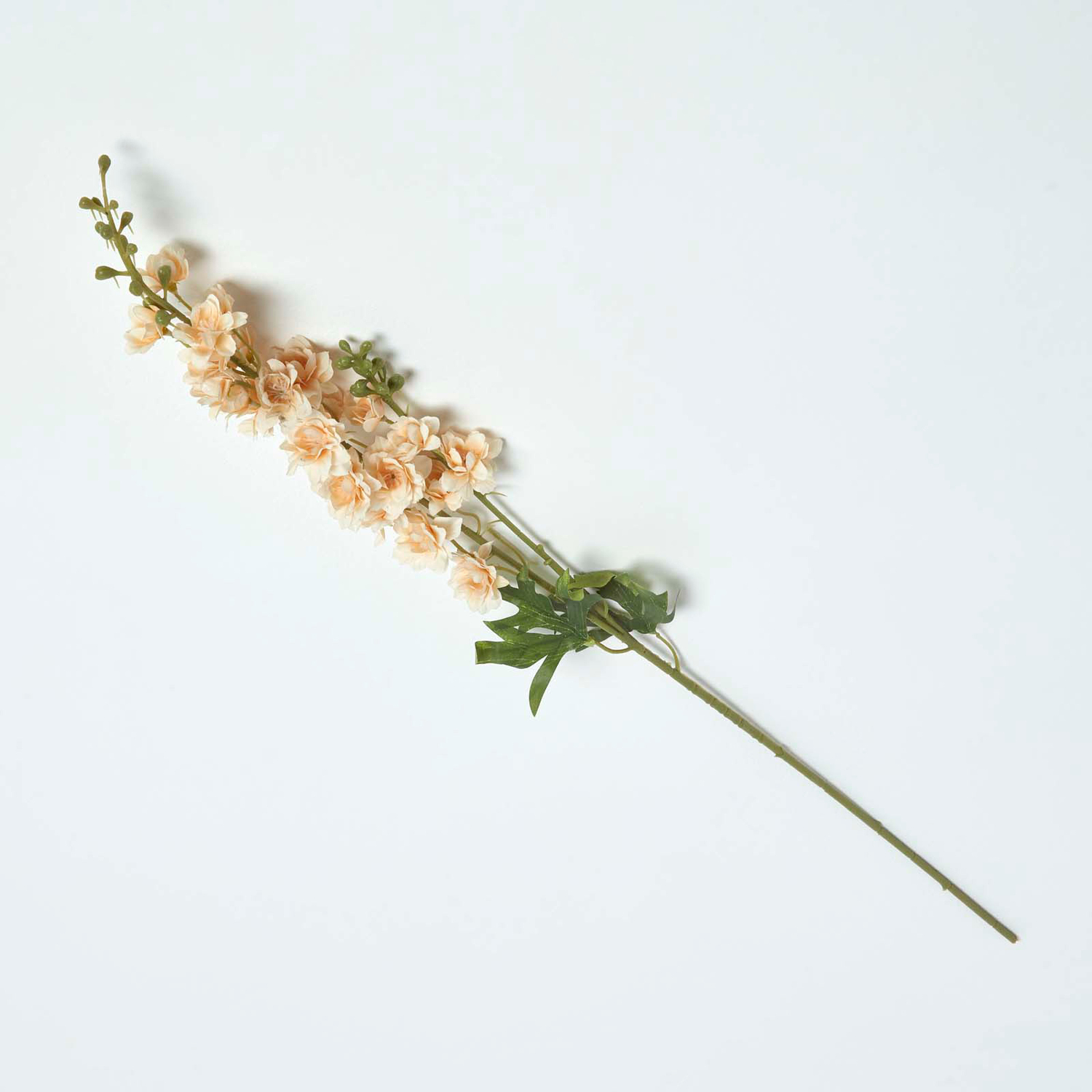 Peach Stock Flower Spray Single Stem 87 cm - Orange