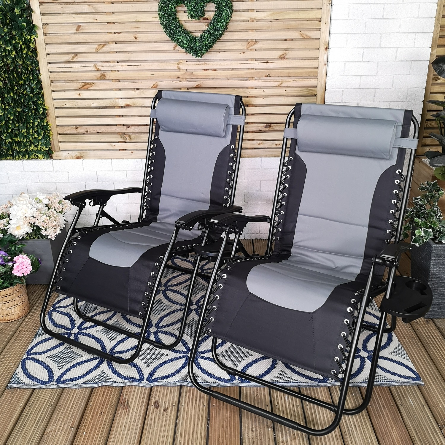 garden recliner chairs padded