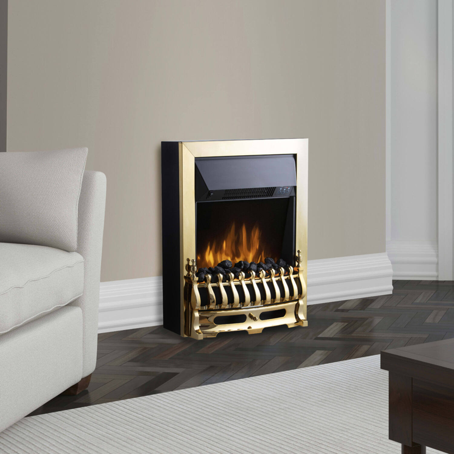 Remote Control Inset Gas Fires Uk Whitby 2KW Electric Fire Inset with Remote Control Chrome