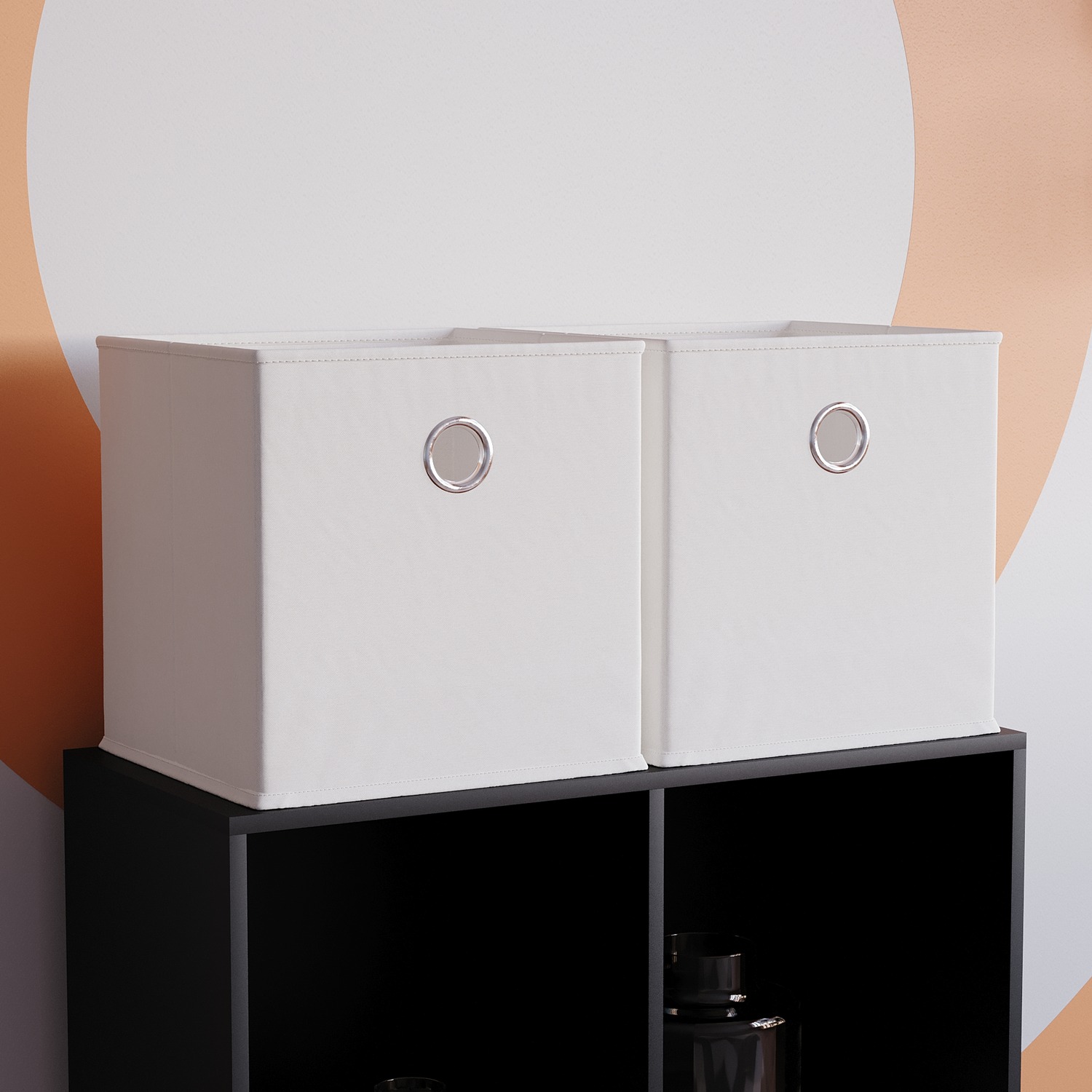 Image of Vida Designs Durham White Cube Foldable&hellip;