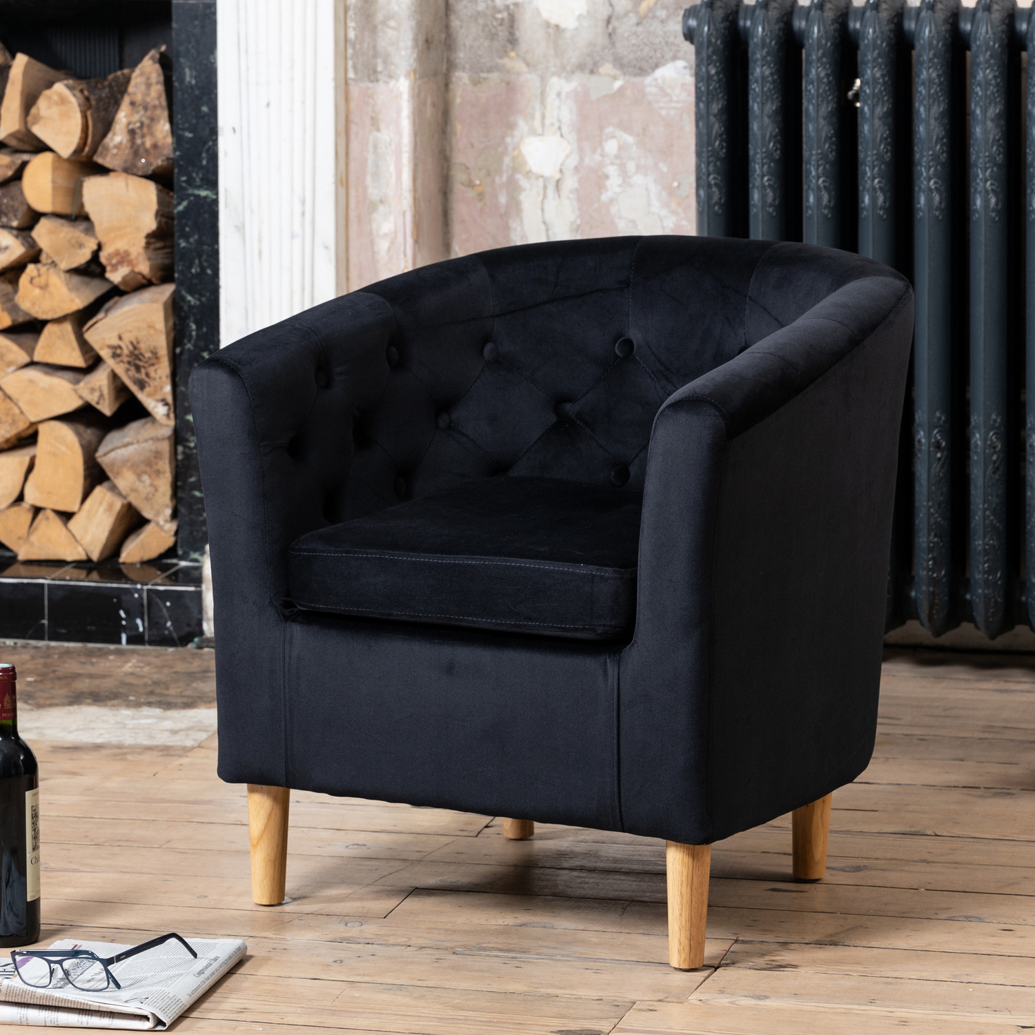 Artemis Home Clio Accent Chair - Black