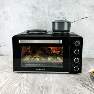 28L Mini Oven with Double Hotplate