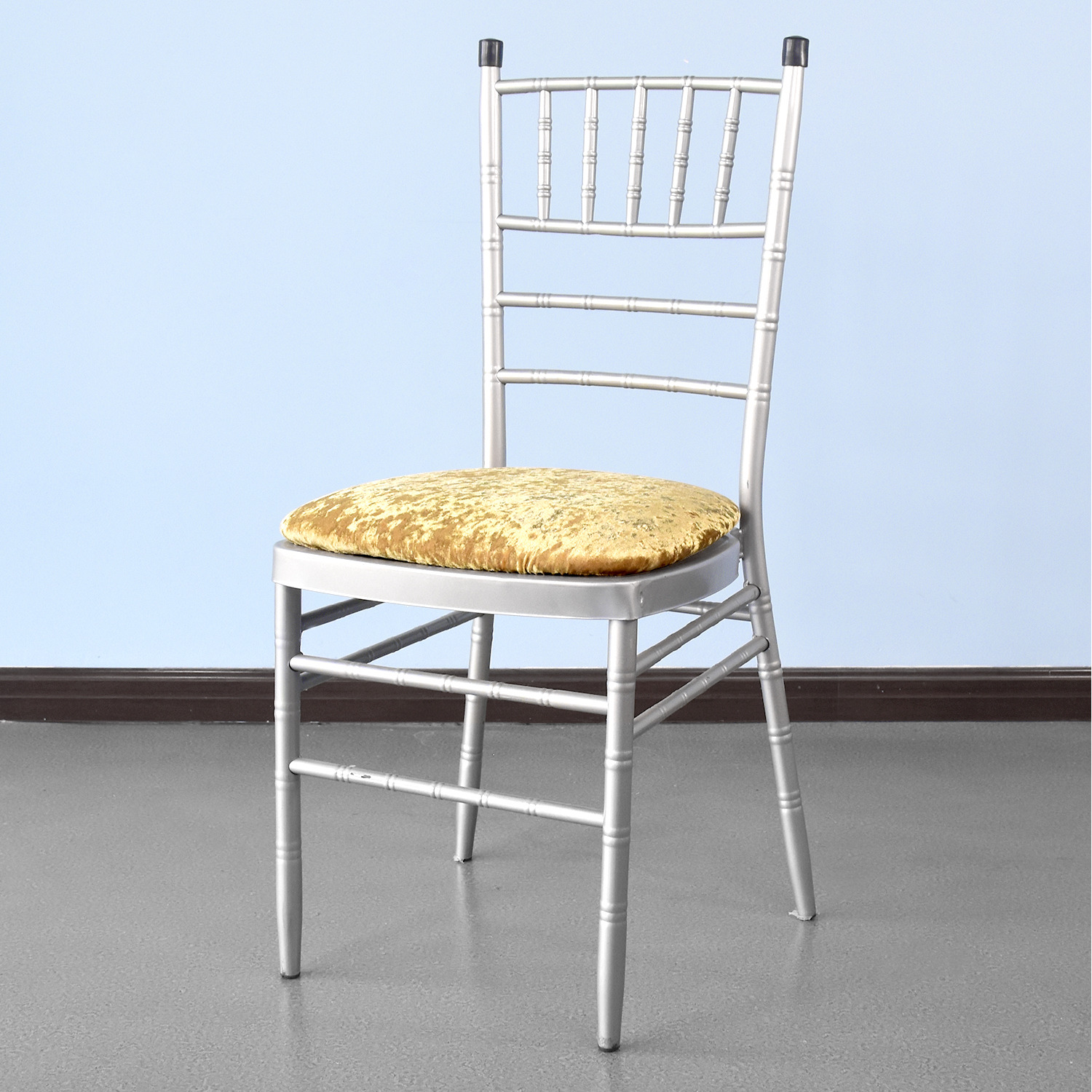 Trimming Shop Velvet Chair Seat Cover - Gold