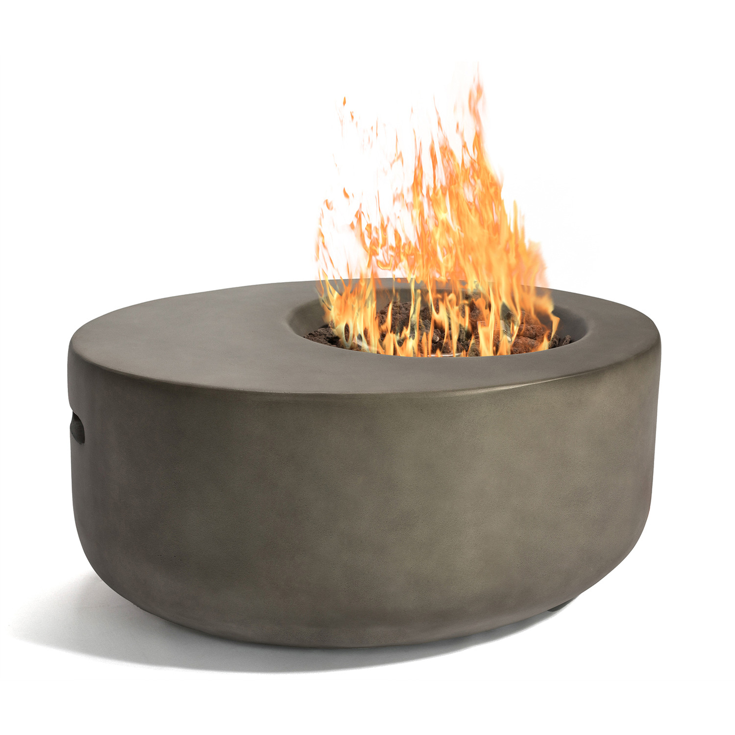 Echo Outdoor Gas Fire Pit - Dark Grey