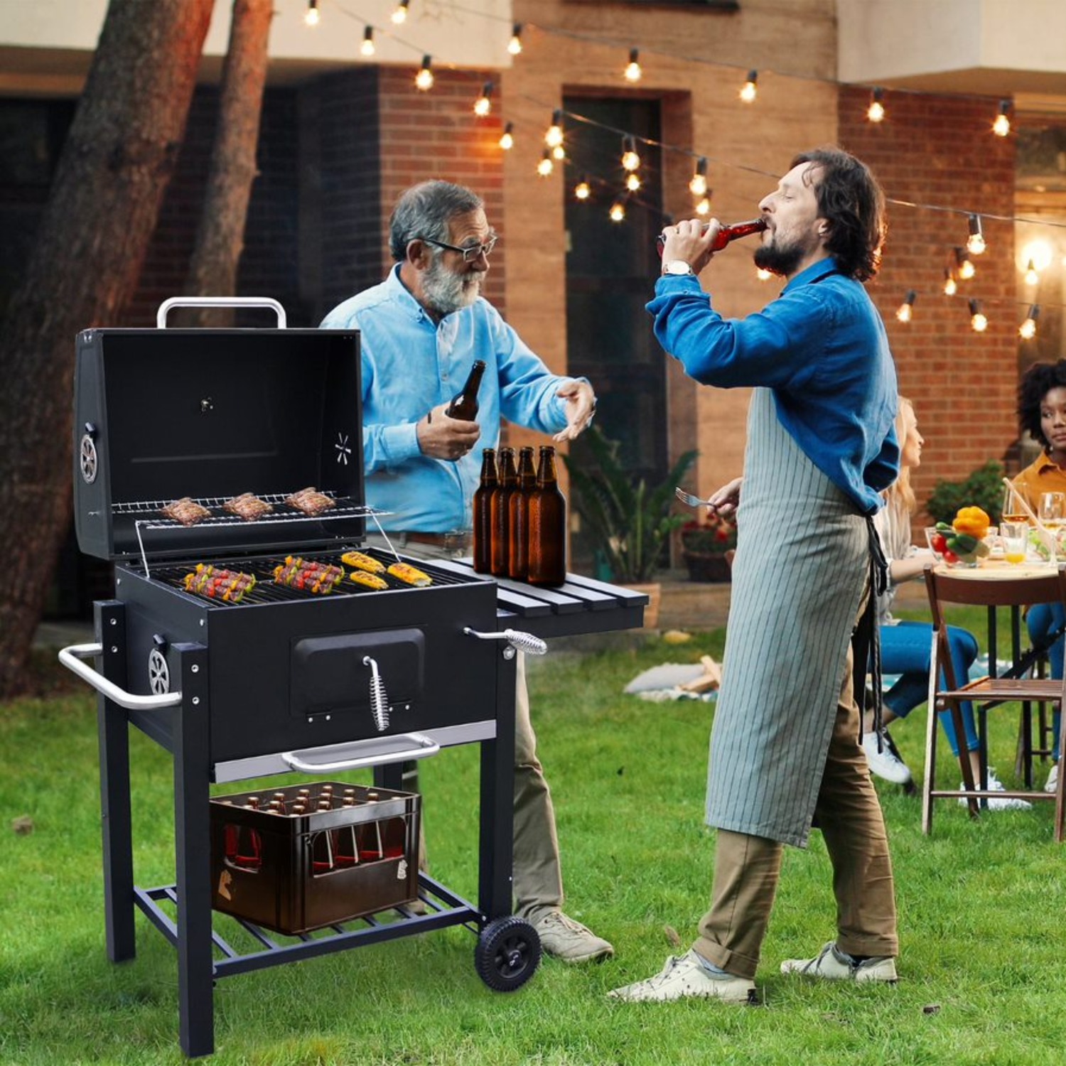 Smoker Bbq Grill - Black