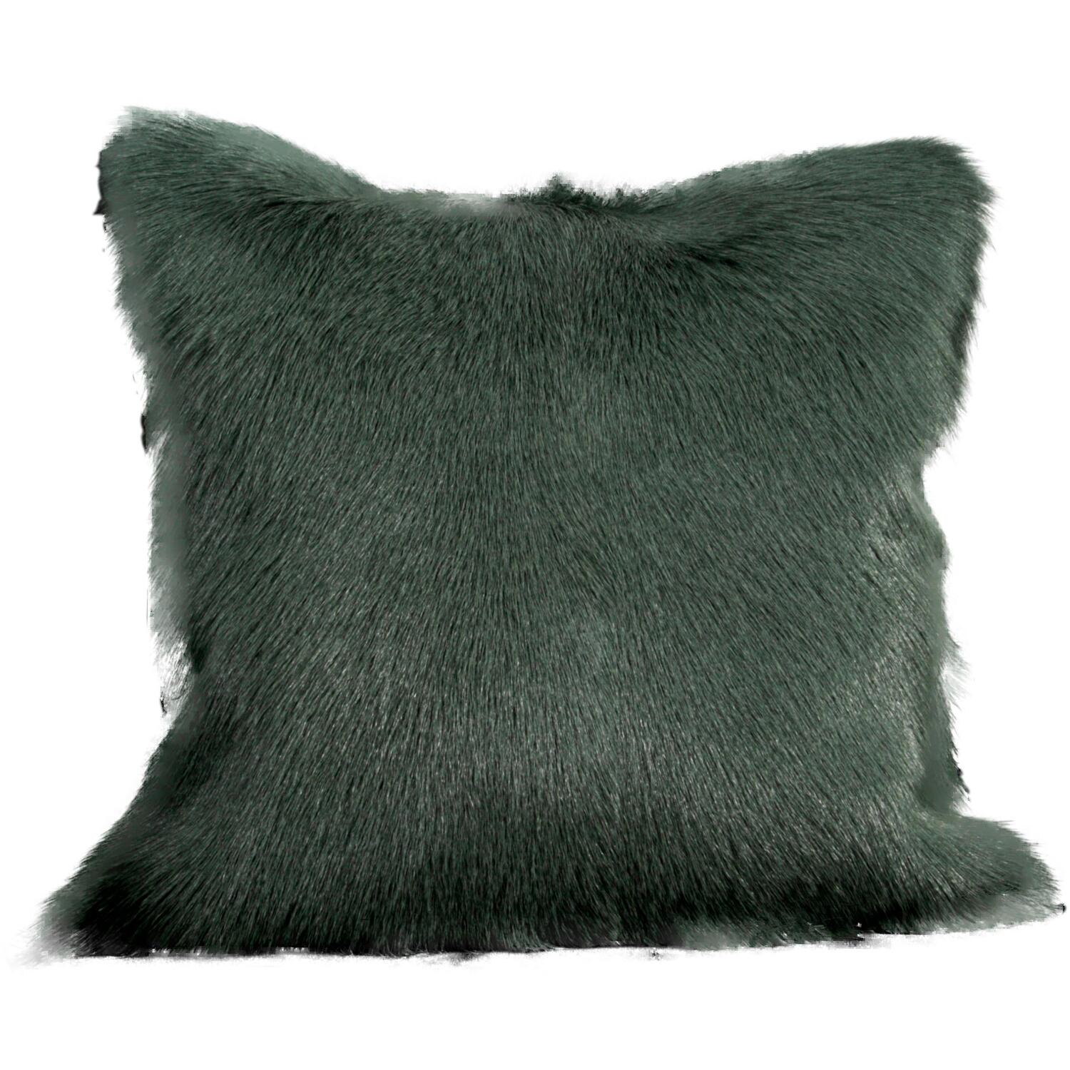 Goatskin Cushion - Turqoise 45cm