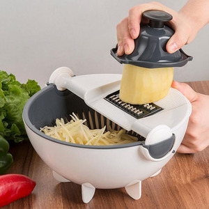 Multi-Function Vegetable Grater Set with Drain Basket