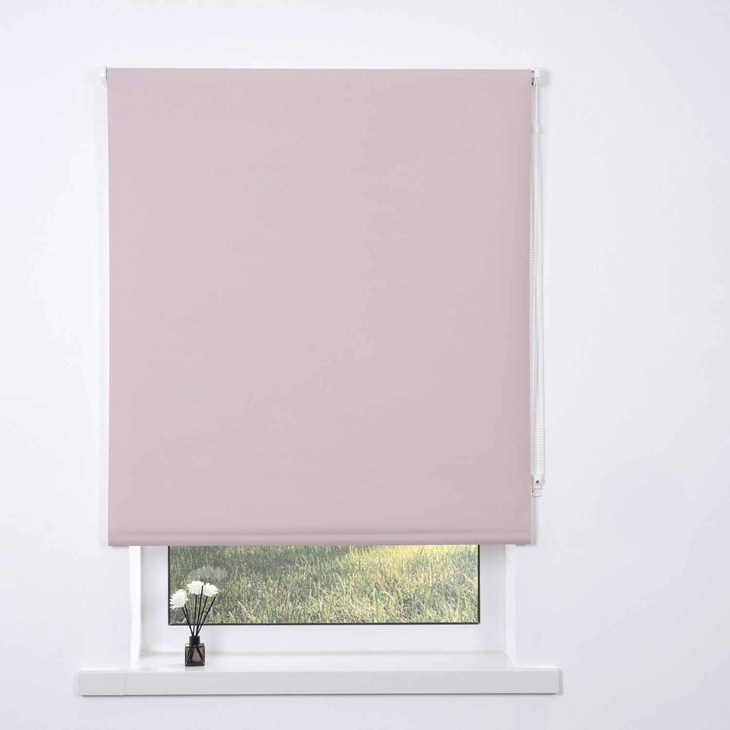Plain Blackout Blinds - Soft Pink / 180cm
