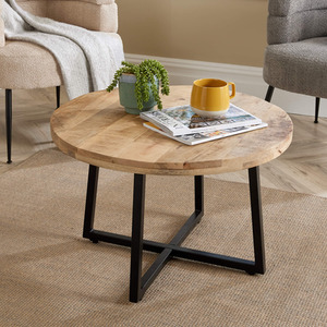 Natural Home Source Modesto Mango Wood Round Coffee Table shot 6078158