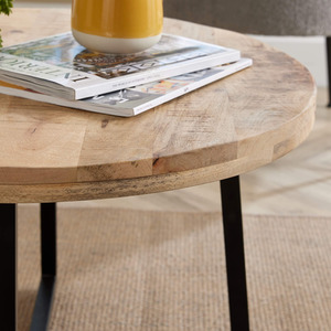 Natural Home Source Modesto Mango Wood Round Coffee Table shot 6078162