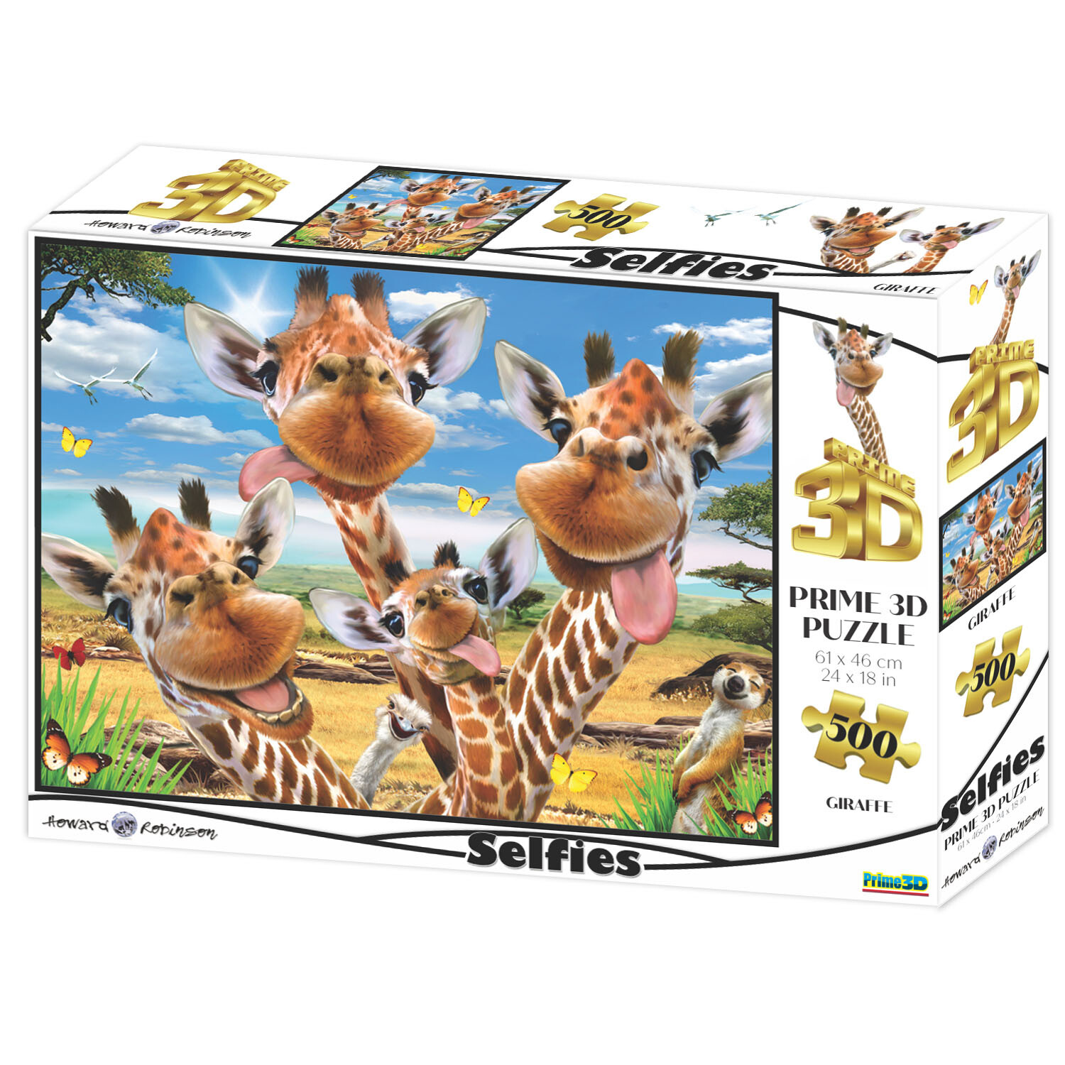 500 Teile Puzzle Afrikanische Wildtiere – 52 X 38 Cm, Mit Poster, Für Erwachsene & Kinder