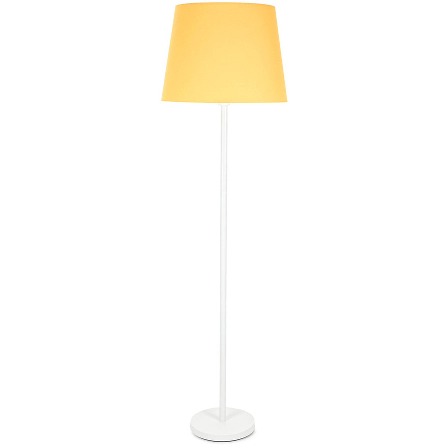 Image of Charlie White Floor Lamp with Tapered&hellip;