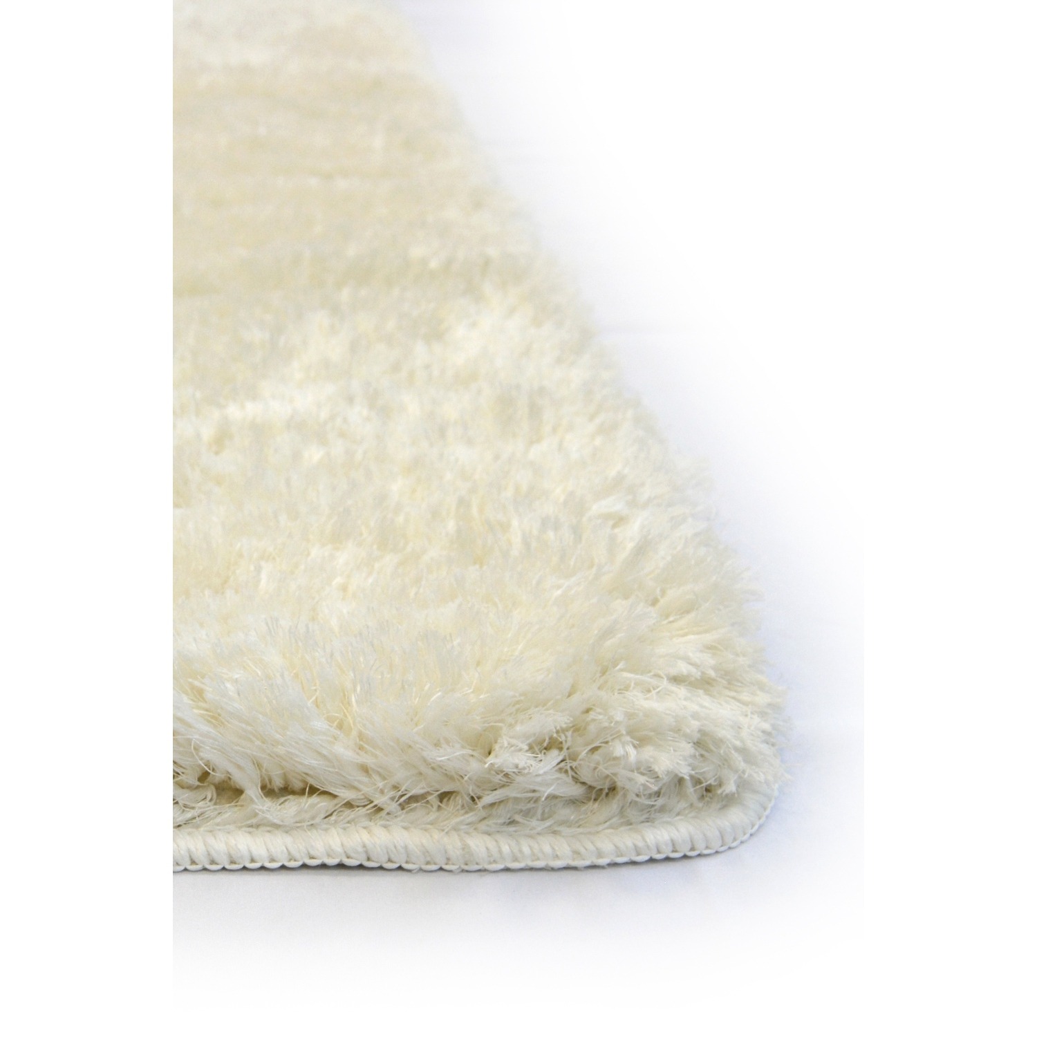 Super Soft Washable Shaggy Ivory Area Rug - Ivory 140x200cm