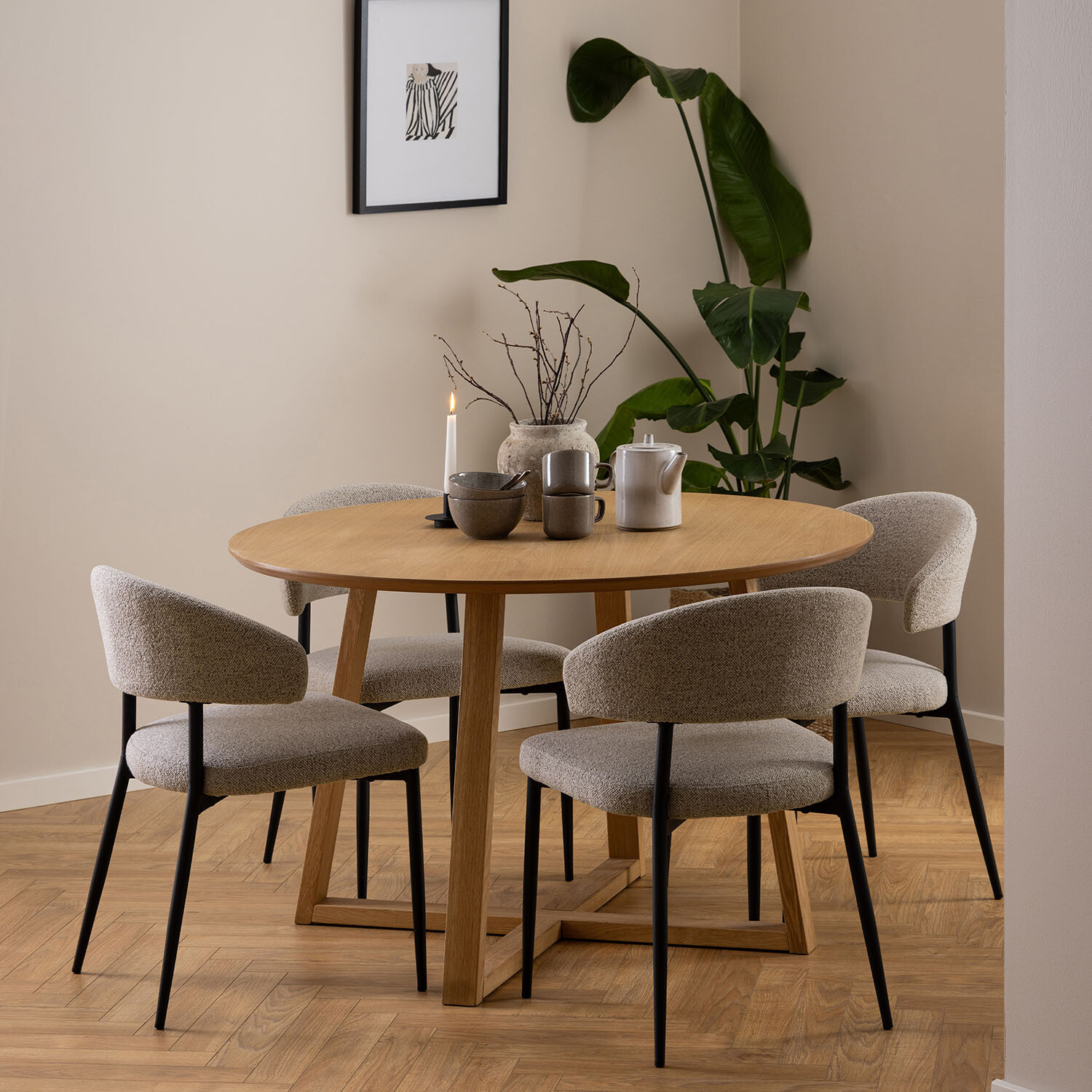 Malika Dining Table - Oak