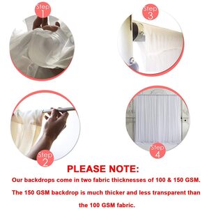 Wrinkle-Free Ice Silk Backdrop