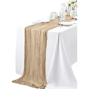 Ruffed Cheesecloth Table runners