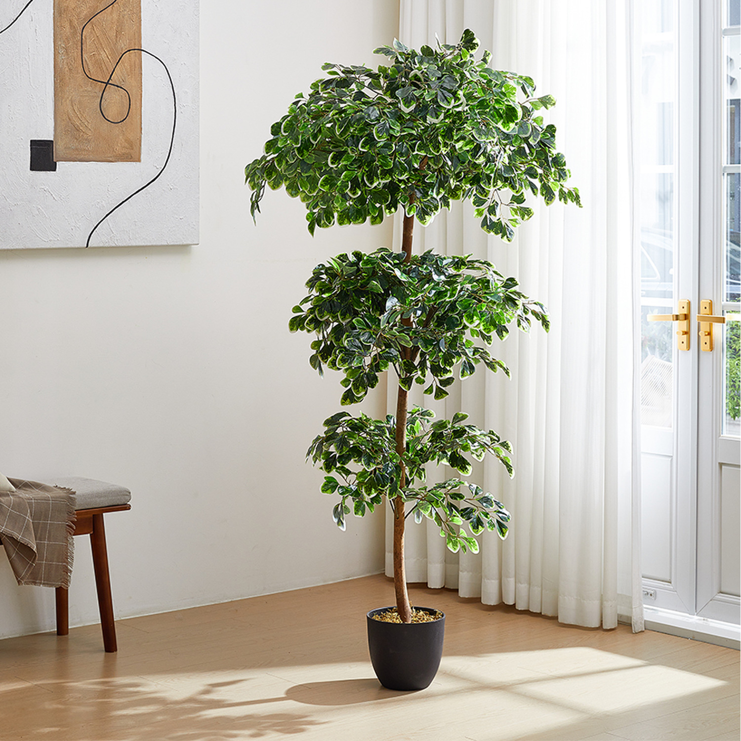 Lifeideas Decorative Artificial Zamioculcas Tree With Pot - Green