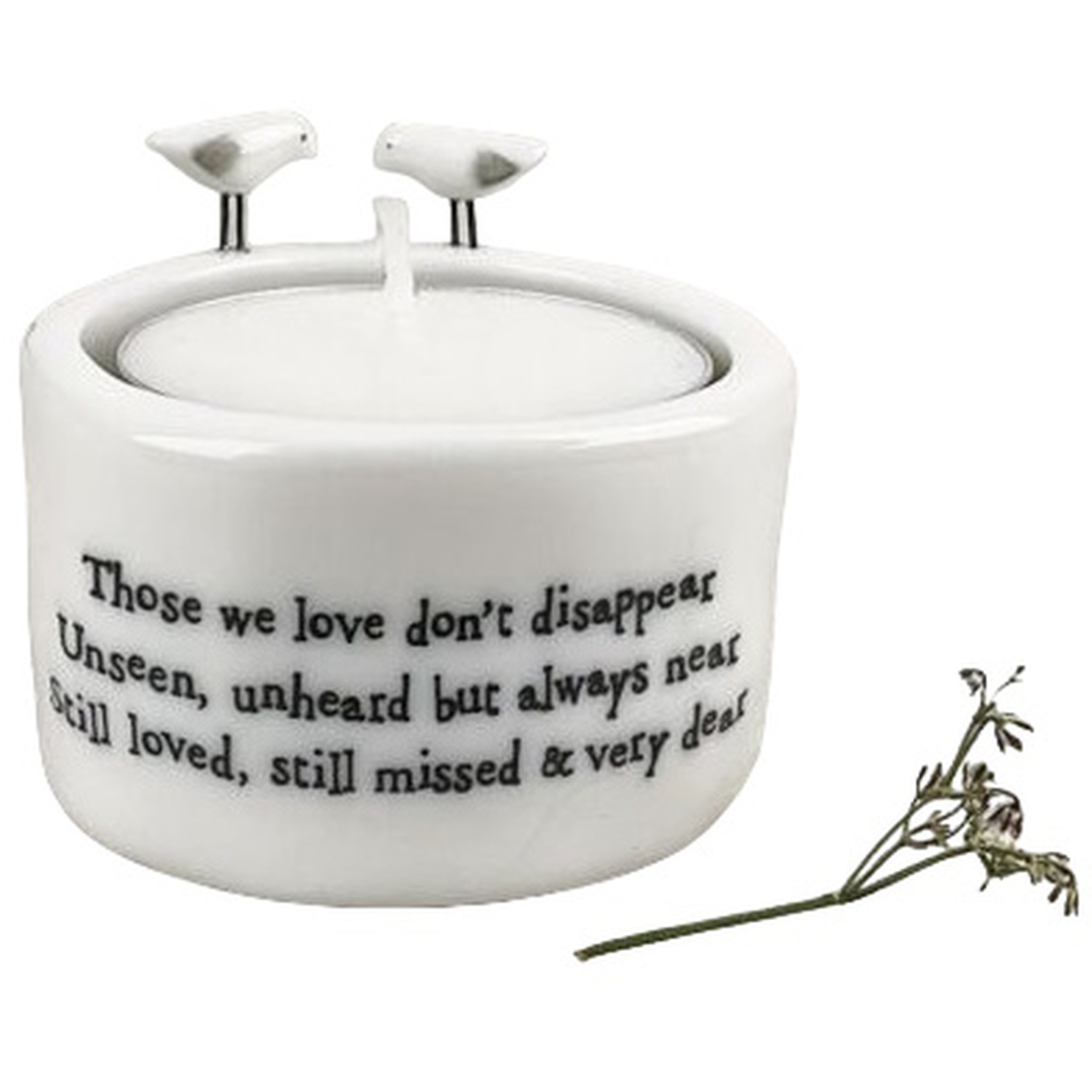 Tealight Holder Multi-Use Candle Holder Those We Love - White