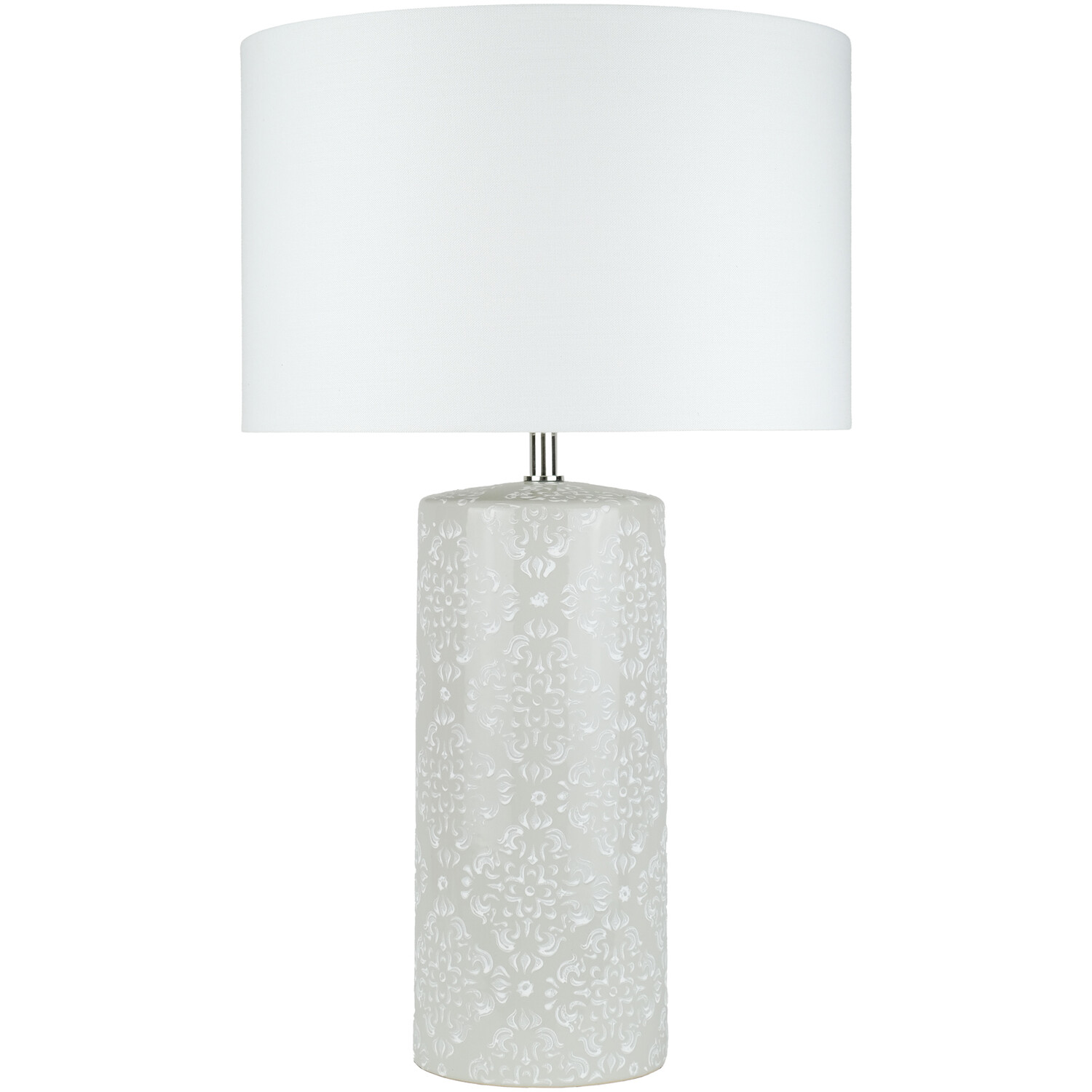 Cressida Table Lamp - Cream And White