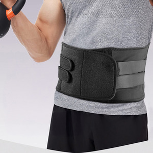 Black Green Adjustable Lumbar Support Belt