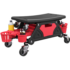 HOMCOM 135kg Capacity Rolling Mechanic Stool