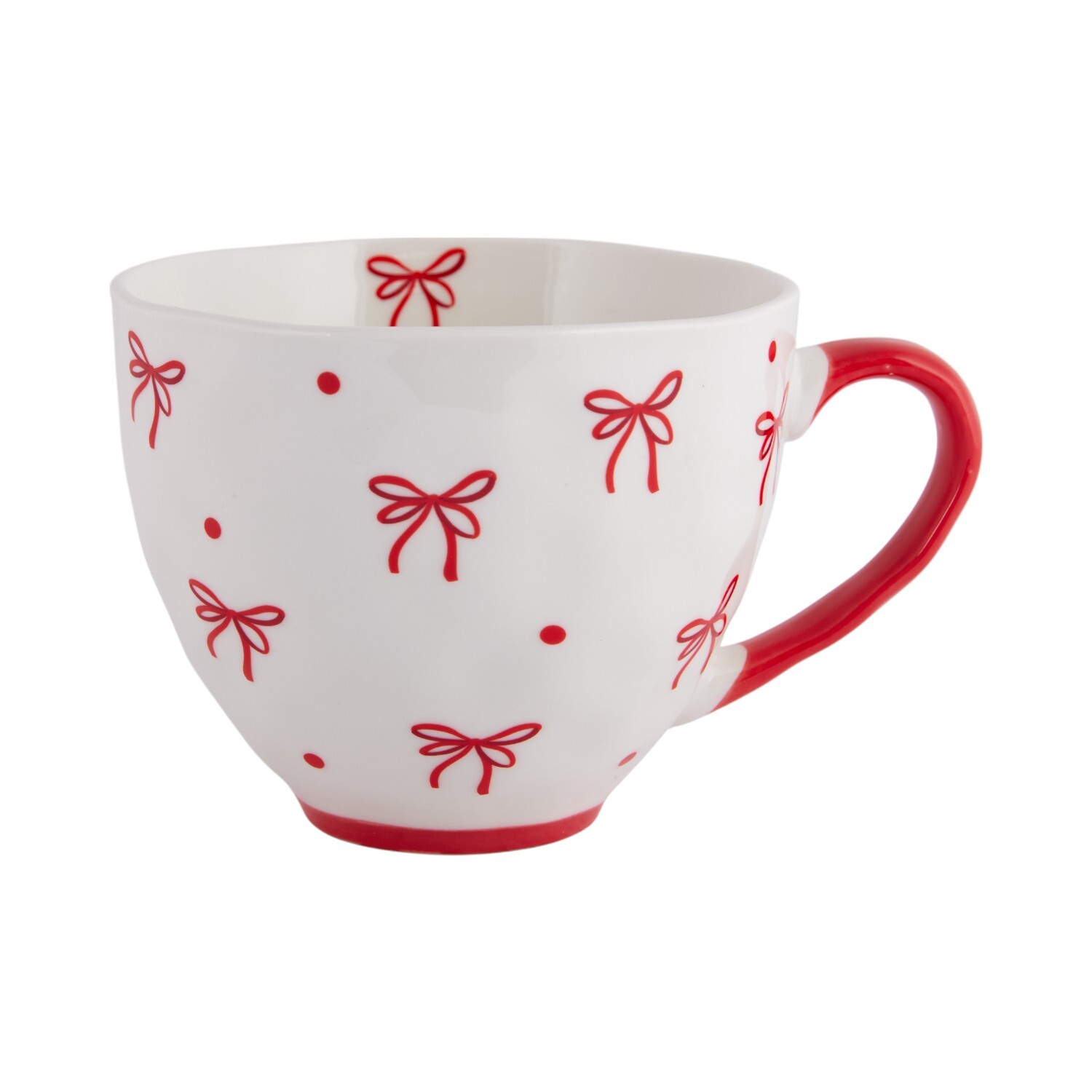 Image of Bow Mug - White and Red