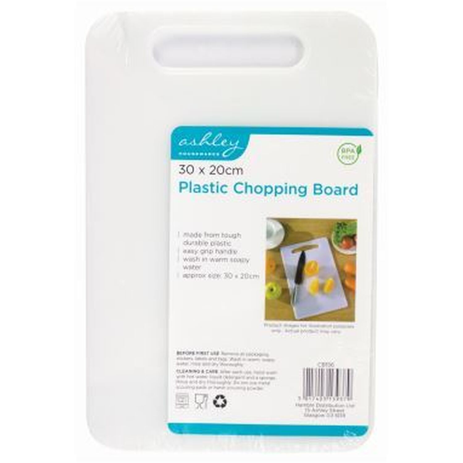Image of Plastic Chopping Board - White /&hellip;