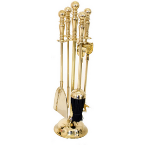 Brass 5 Piece Duchess Companion Set