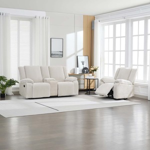 Verona 2 and 1 Jumbo Cord Manual Recliner Sofa Set