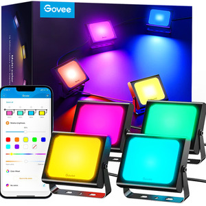 Govee RGBICWW LED Smart Flood Light Pack Of 4