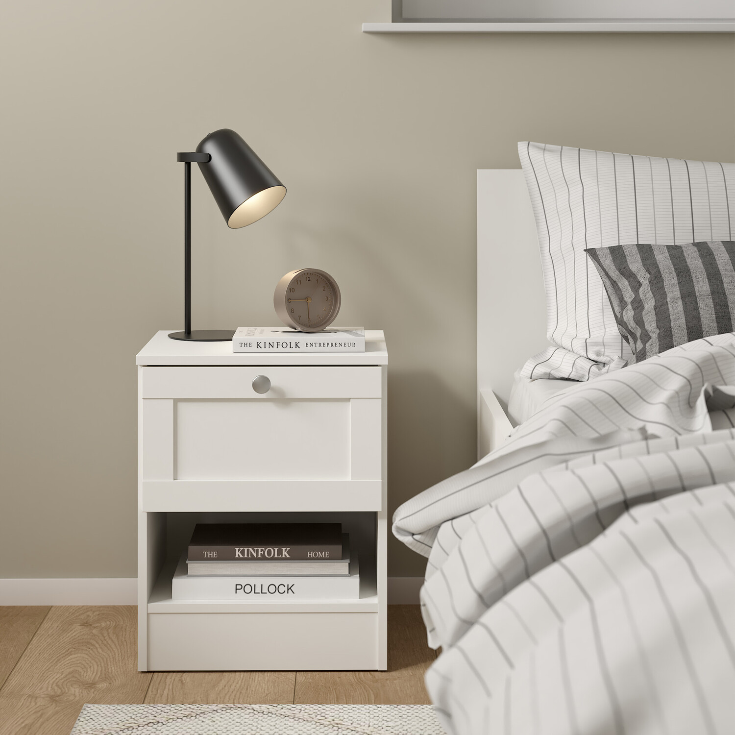 Brande Nightstand - White
