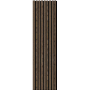 2 Pack Smoked Walnut Flame Retardant Acoustic Slat Wall Panel