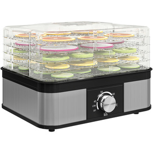 HOMCOM 5 Tier Food Dehydrator 245W for Drying Fruit Vegetable