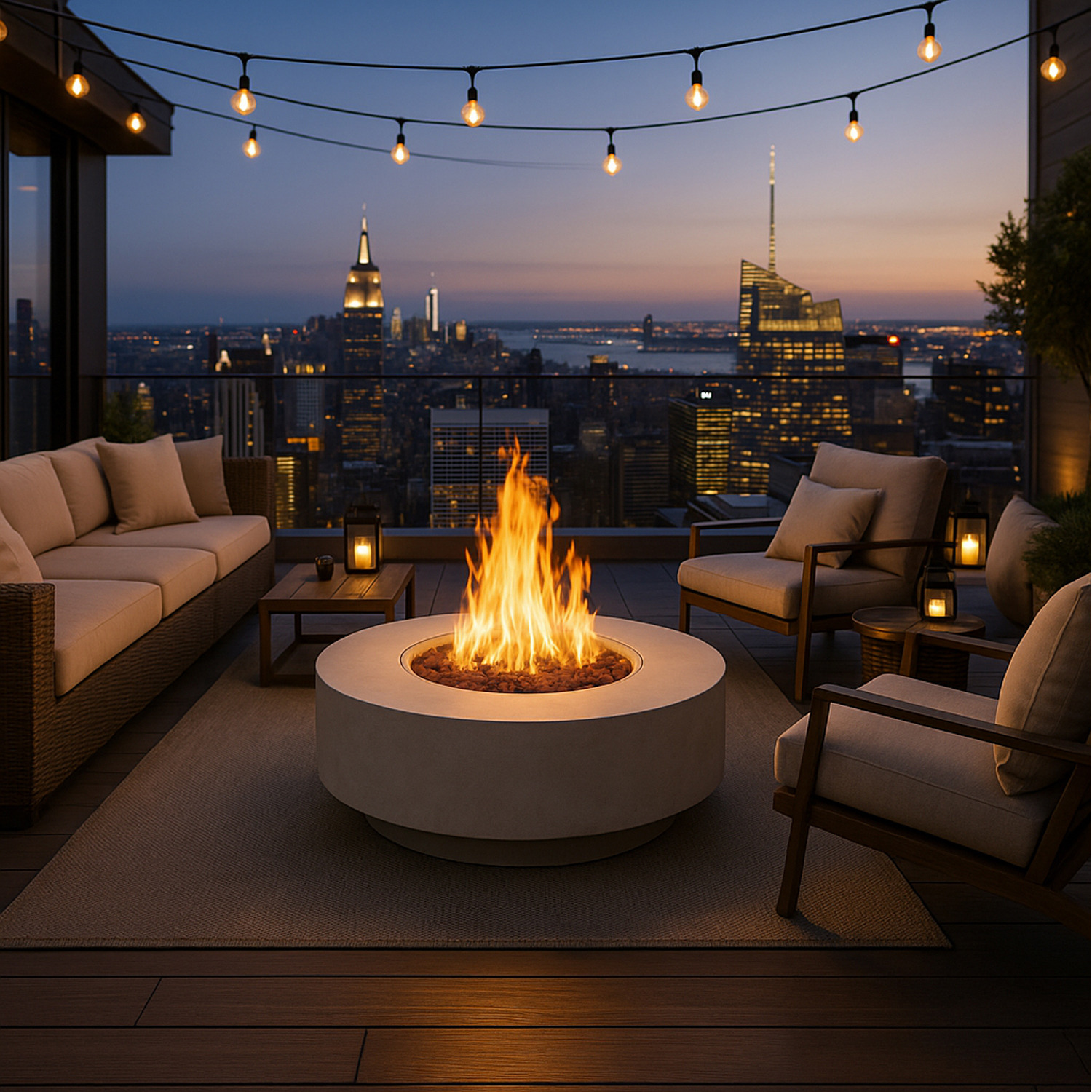 Fusion Outdoor Gas Fire Pit