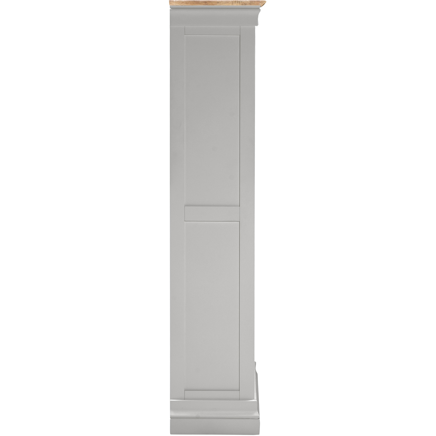 Bordeaux Bookcase Fully Assembled - Pebble Grey