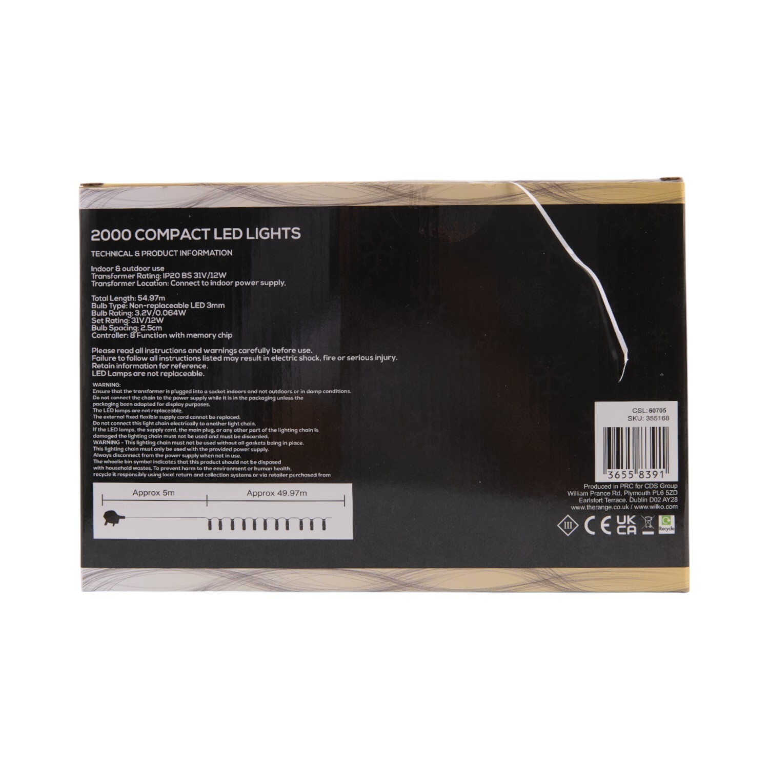 Compact Led Lights - Mixed White 2000