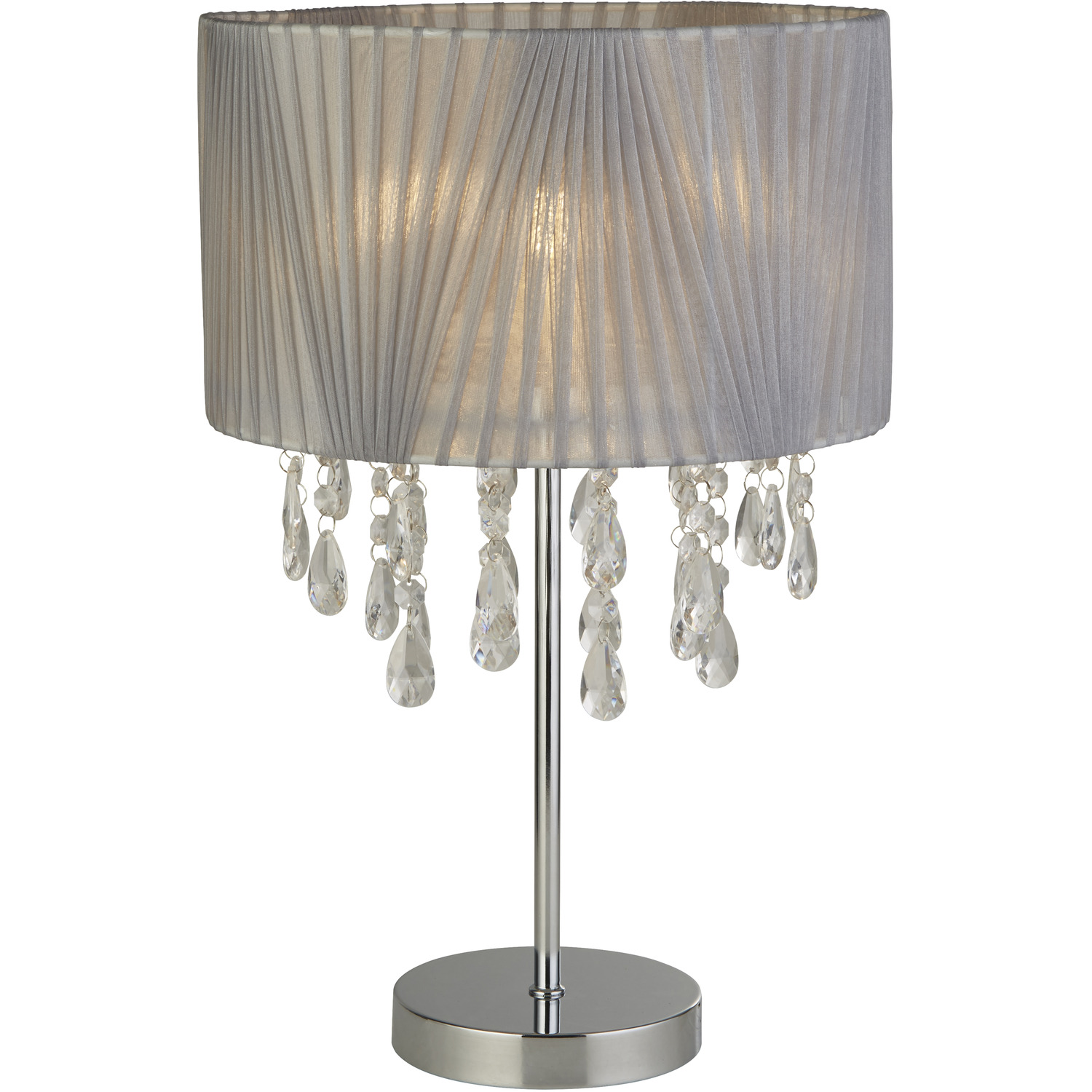 Image of Venetian Grey Table Lamp - Silver