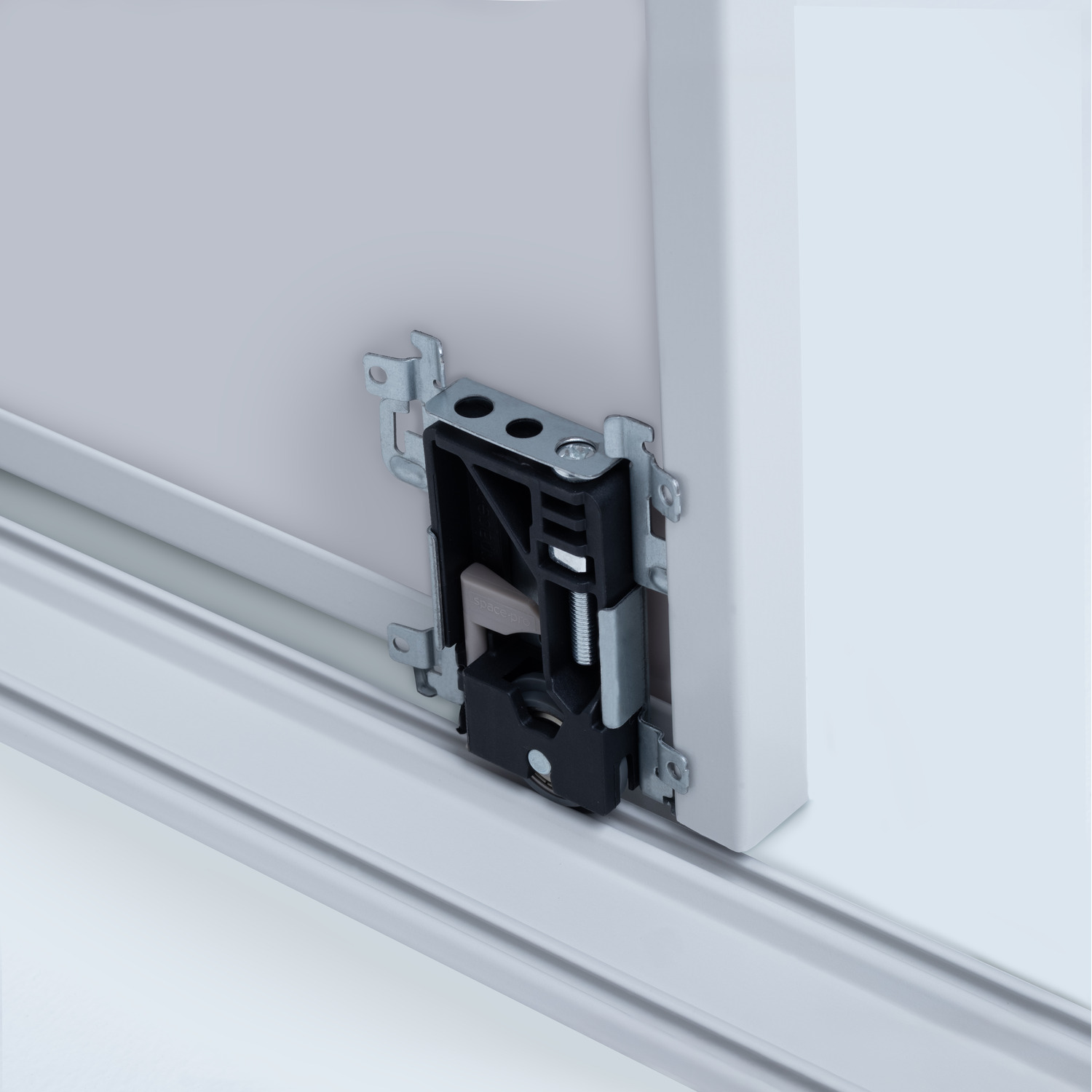 Spacepro Classic 610mm Pebble Frame Mirror Sliding Wardrobe Door Kit